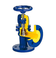 Zawór zaporowy kątowy Fig.216 zGLO DN100 PN16 wyk.01 Zetkama