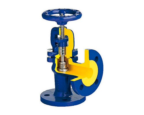 Zawór zaporowy kątowy Fig.216 zGLO DN100 PN16 wyk.01 Zetkama
