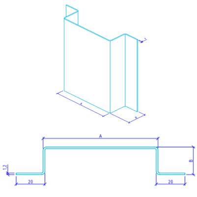 Facade furring channel